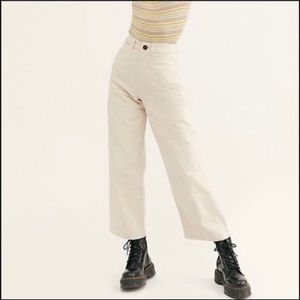 Free People Straight Leg High Waist Jeans